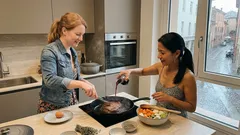 Tapa de asado al forno: brasato al vino rosso con patate rustiche e verdure arrosto